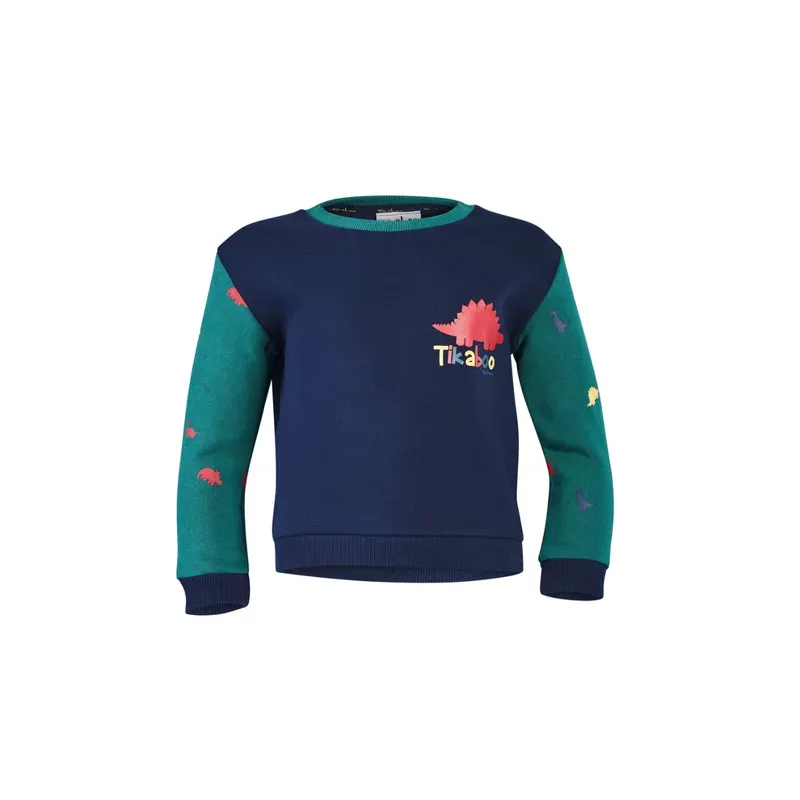 Tikaboo Childs Sweatshirt in Dinosaur
