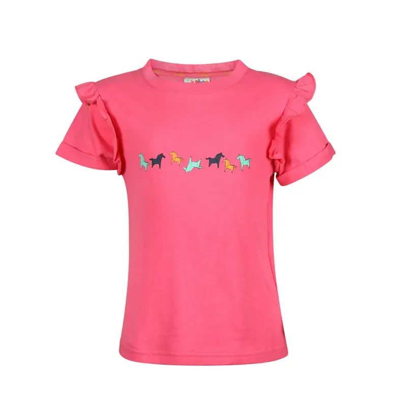 Tikaboo Childs Frill T- Shirt in Pink