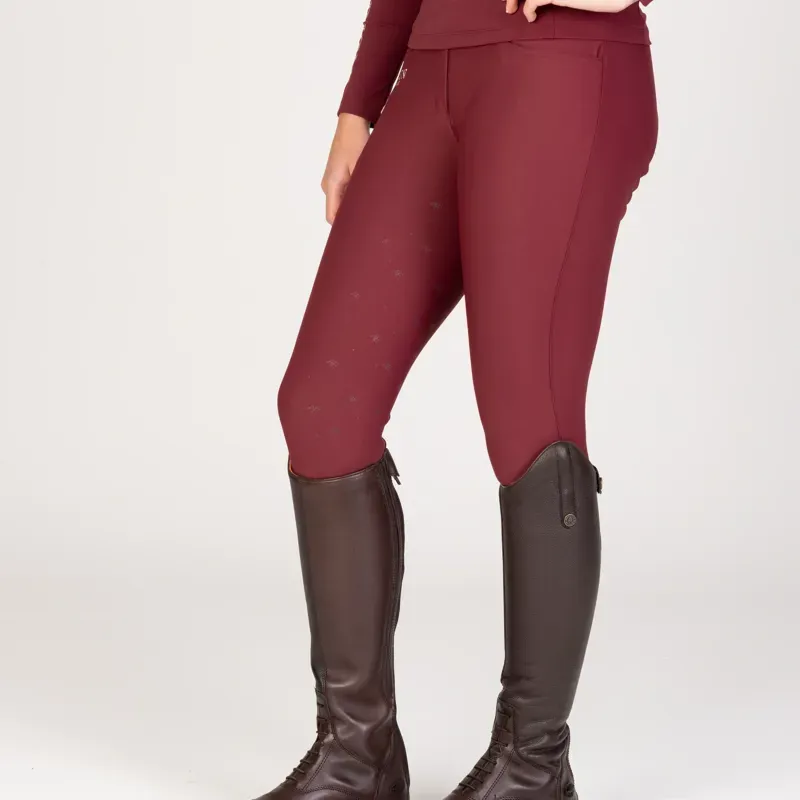 Aubrion Equestrian Breeches in Port-2