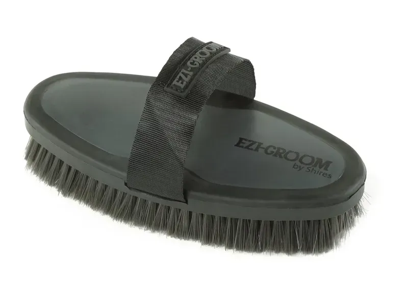 Shires Large Ezi-Groom Body Brush in Black