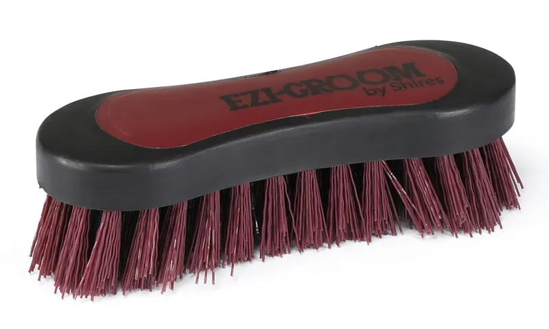 Ezi-Groom Small Grip Hoof Brush in Burgundy