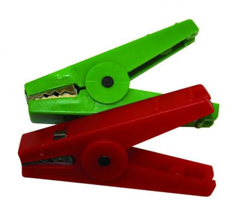 Agrifence Croc Clips - - Red/Green pk 2
