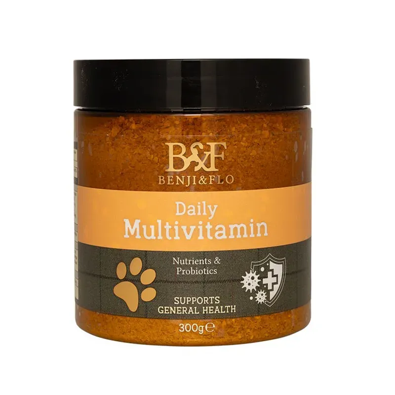 Benji and Flo 350g Daily Multivitamin in Yellow