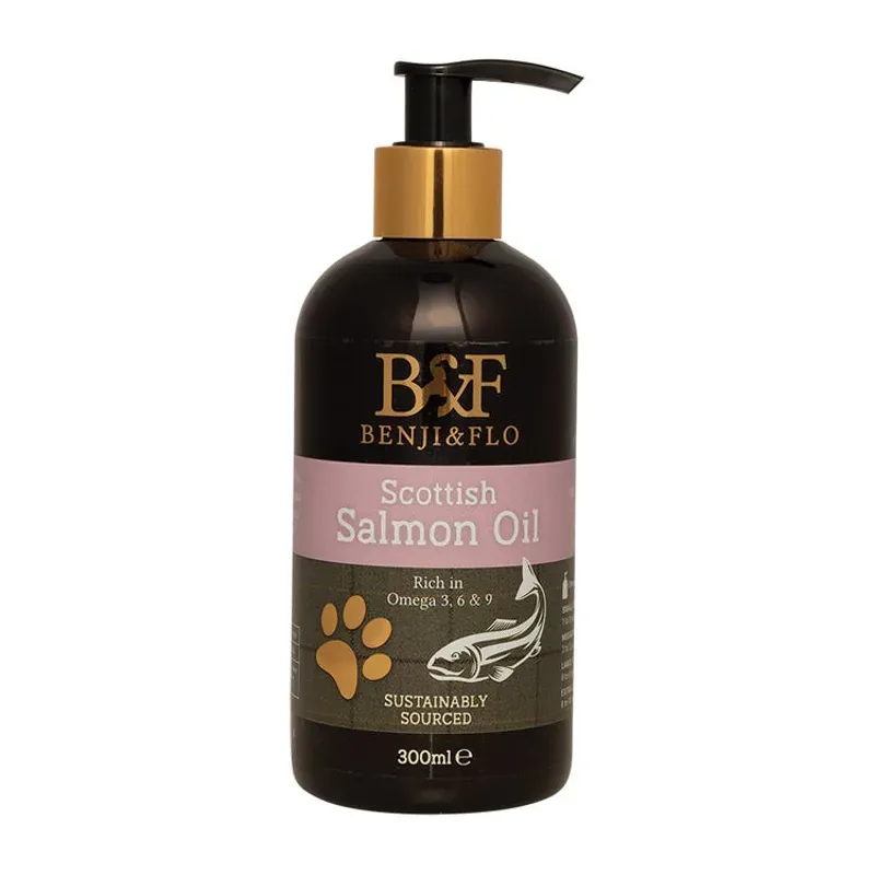 Benji and Flo 300ml Scottish Salmon Oil in Brown
