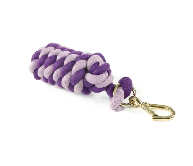 Shires One Size Two Tone Headcollar Lead Rope in Purple/Lilac