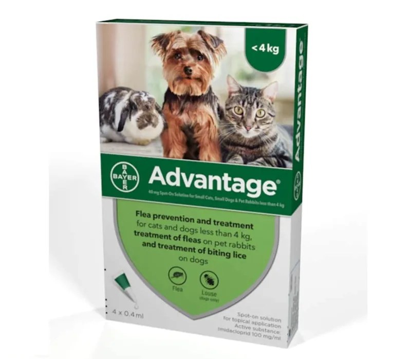 Elanco Advantage 40 Spot-On for Small Cats/Rabbits Under 4kg
