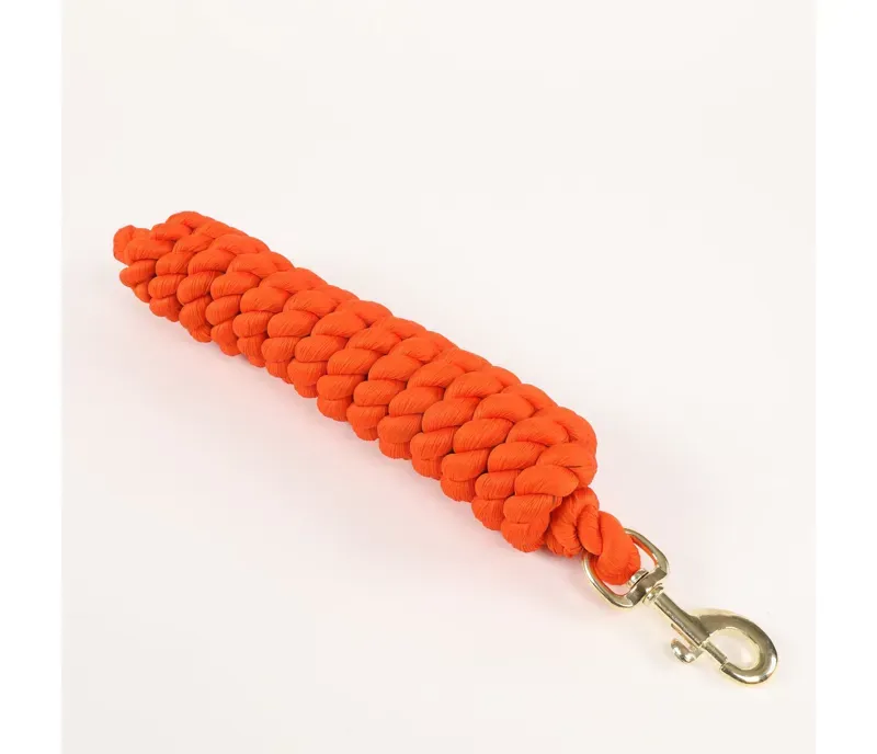 Shires Extra Long Lead Rope in Orange