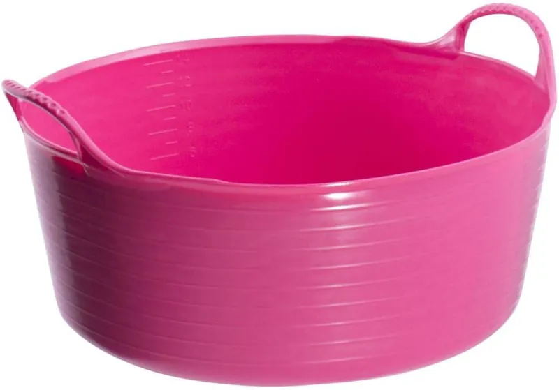 Red Gorilla Tubtrug Flexible Small 15L Shallow in Pink