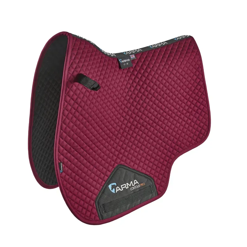 Arma Euro Cut Saddlecloth in Raspberry