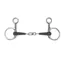 Shires Equikind+ Hanging Cheek Peanut Link Bit in Black