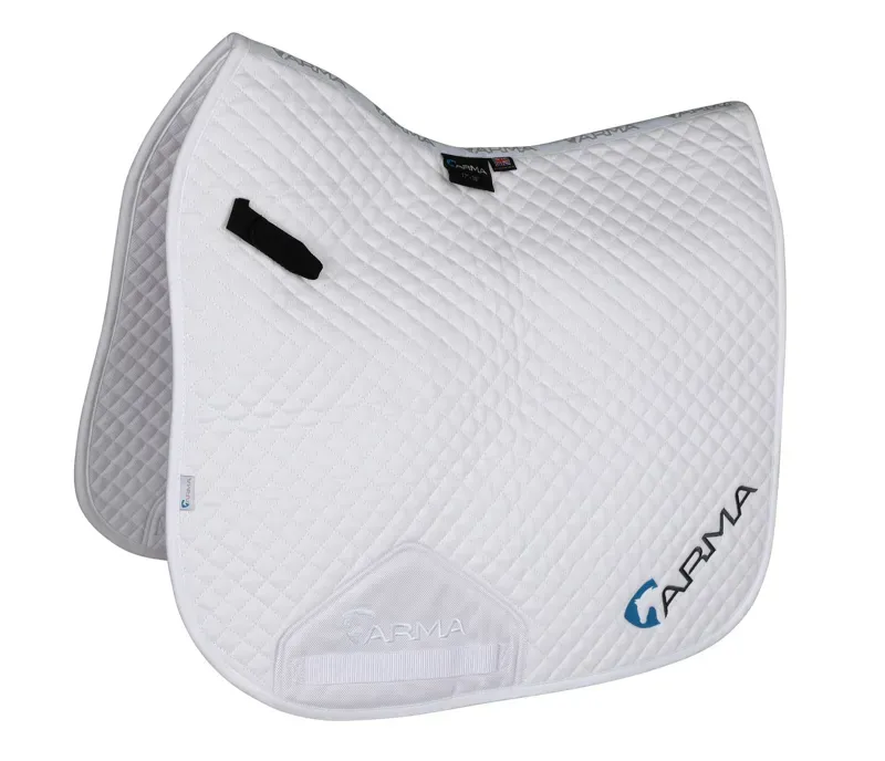 ARMA Branded Dressage Saddlecloth in White