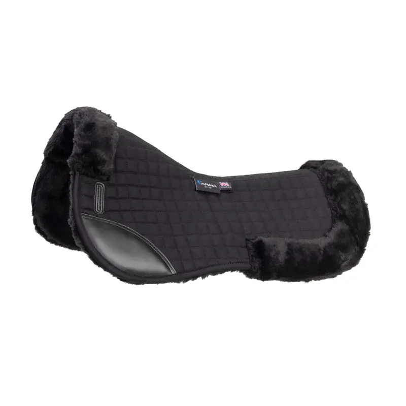 Arma Deluxe Cotton Half Pad in Black/Black