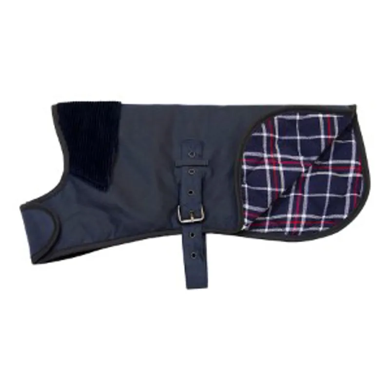 Earthbound Premium Wax Dog Coat in Navy