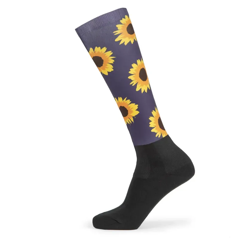 Aubrion Young Rider Hyde Park Cross Country Socks in Sunflower