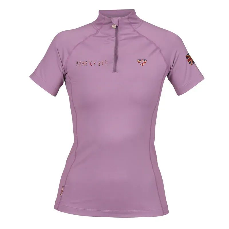 Aubrion Team Short Sleeve Base Layer in Mauve