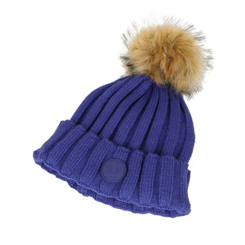 Aubrion Team Bobble Hat in Blue