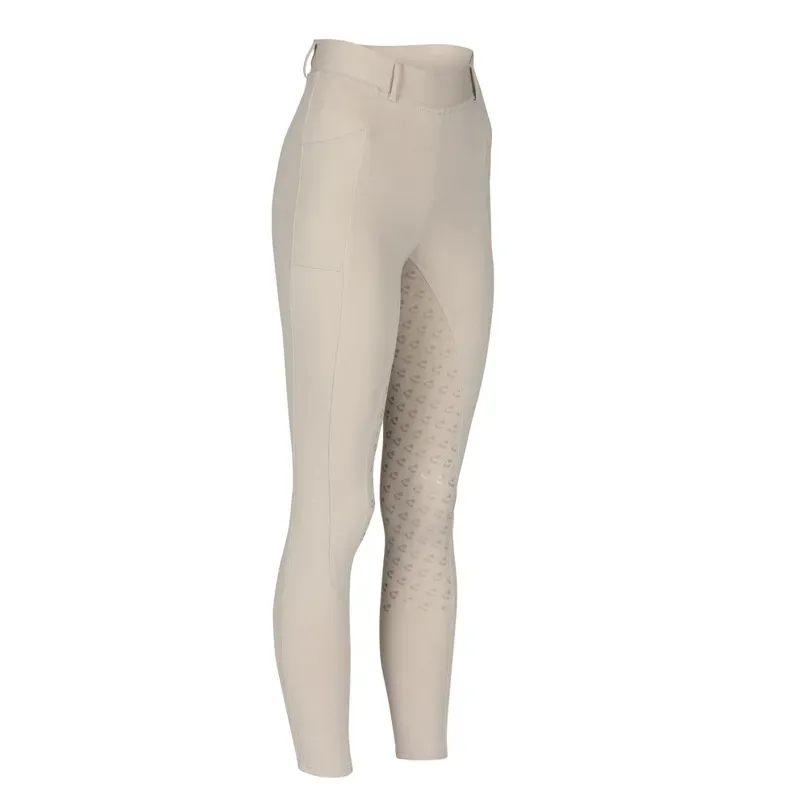 Aubrion Young Rider Albany Riding Tights in Beige