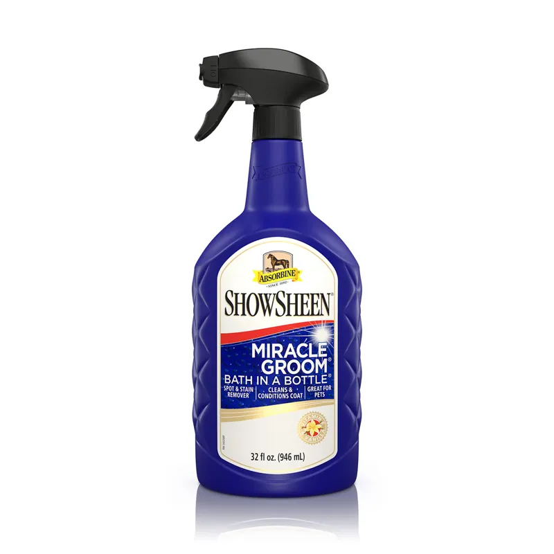 Absorbine ShowSheen 946ml Miracle Groom Bath Formula in Blue