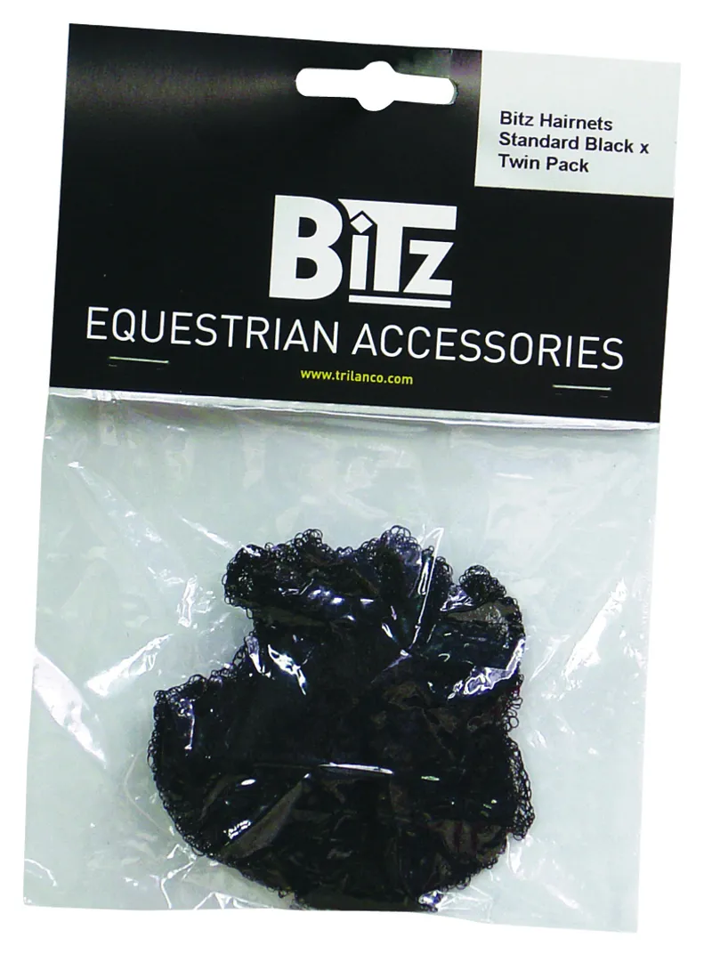 Bitz Standard Hairnet 2-pack in Black