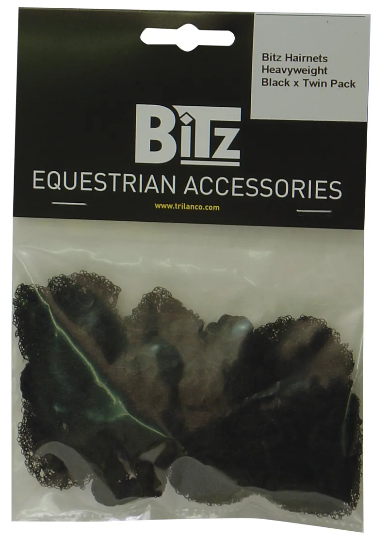 Bitz Heavyweight Hairnet 2-pack in Black