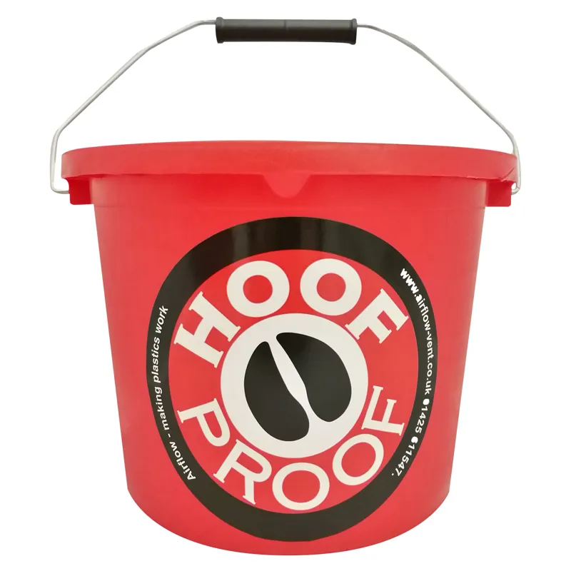 Airflow Hoof Proof 2.5lt Mini Calf/Multi Purpose Bucket in Red