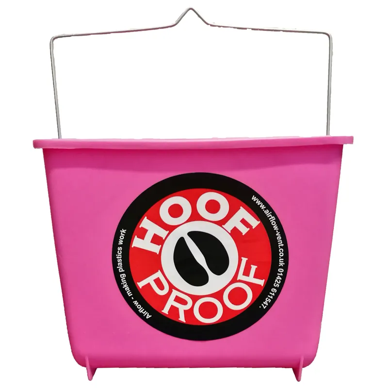 Airflow Hoof Proof 5lt Square Calf/Multi Purpose Bucket in Pink