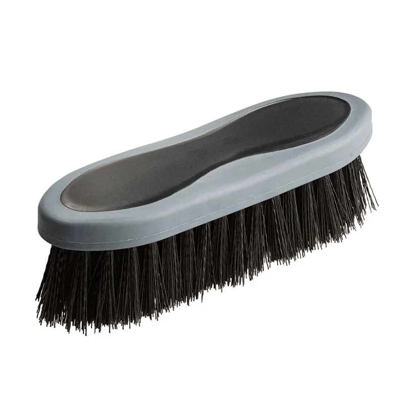 Bitz Two Tone Rubber Grip Dandy Brush in Grey
