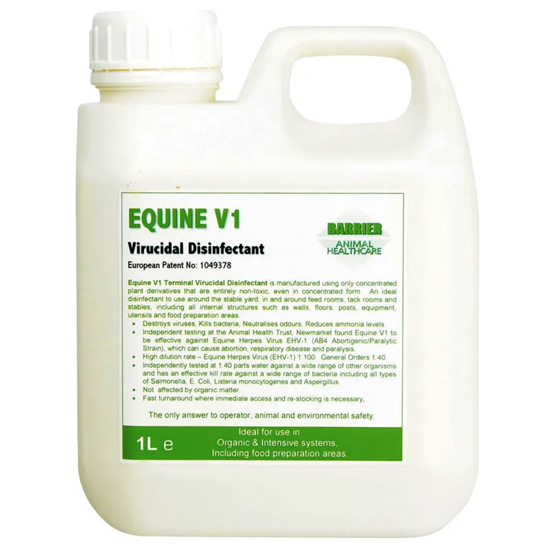 Barrier 1lt Equine V1 Virucidal Disinfectant