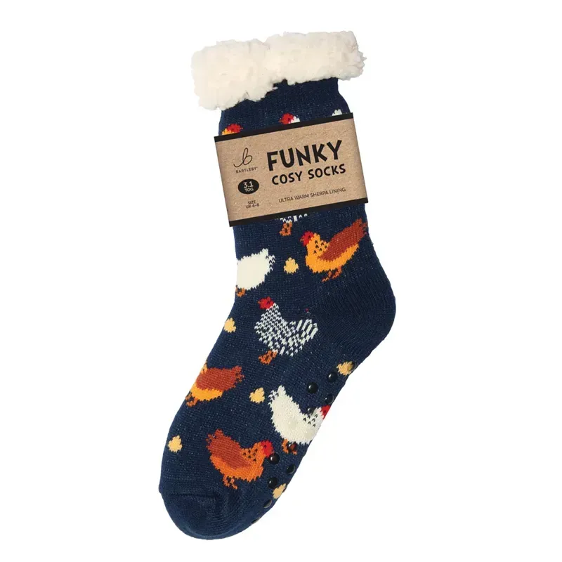 Bartleby Funky Sherpa Socks Ladies Size 4-8