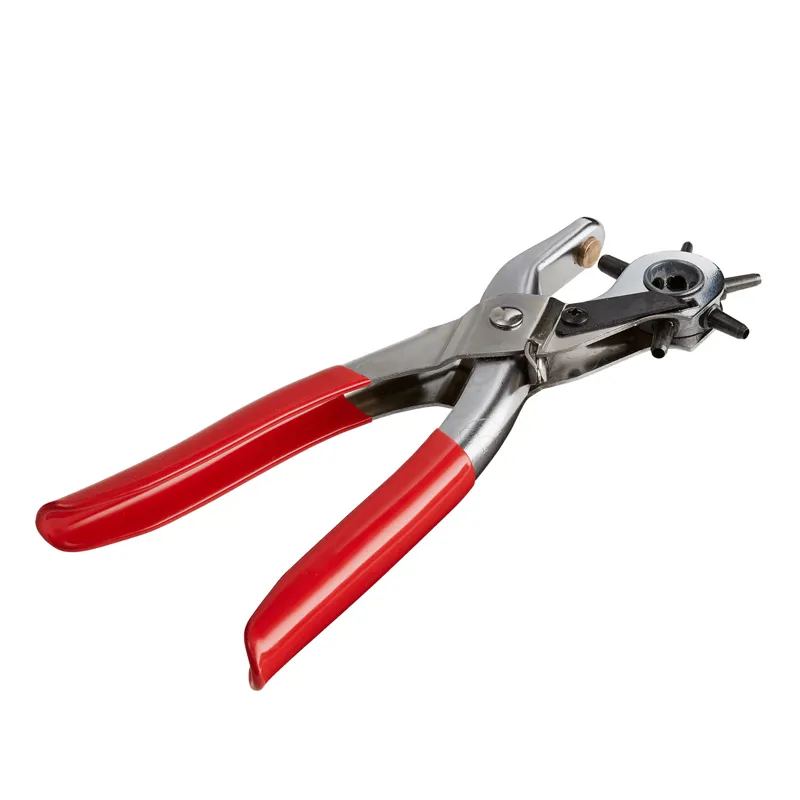 Bitz Leather Hole Punch in Red