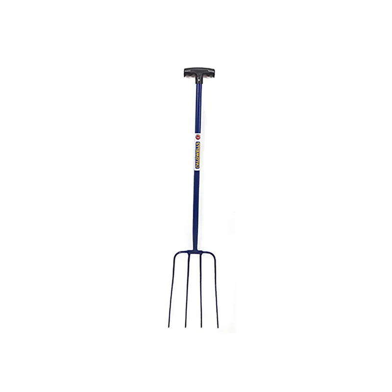 Caldwells 4 Prong Tubular Muck Fork in Blue