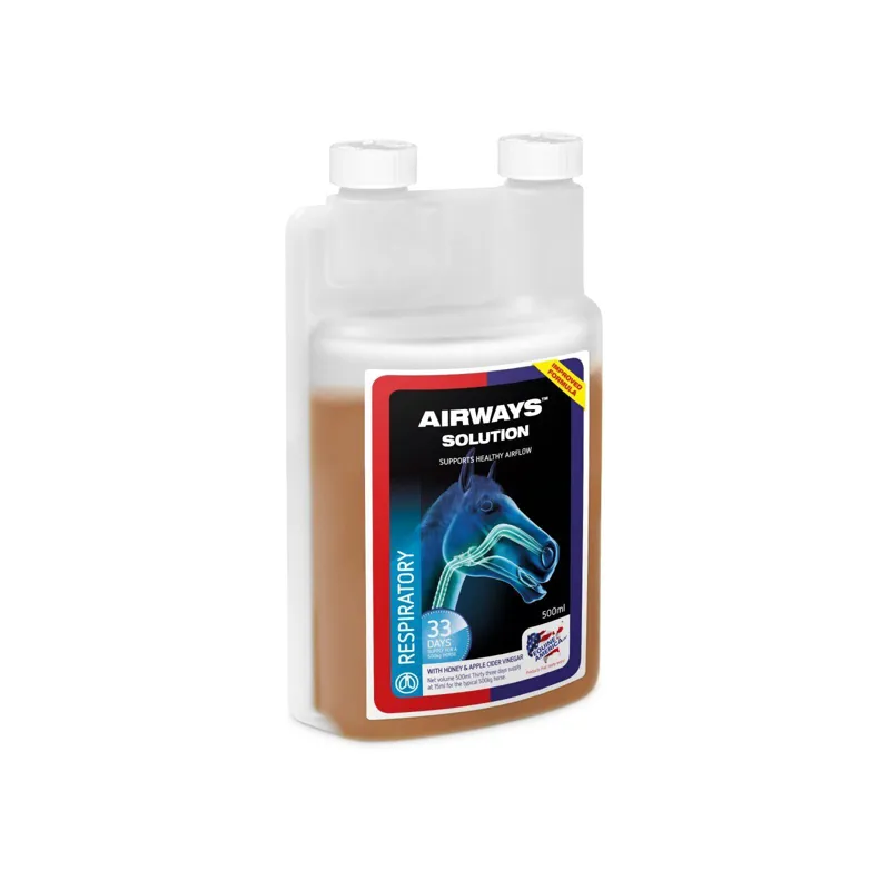 Equine America Airways Solution 500ml Supplement in Brown