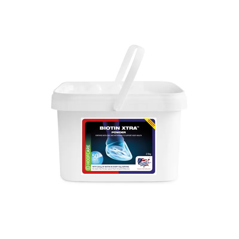 Equine America Biotin Xtra 2.5kg Hoof Supplement in White