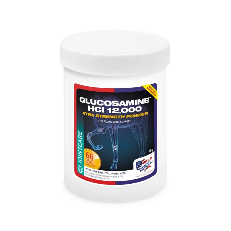 Equine America Glucosamine HCI 12000 Joint Supplement in White