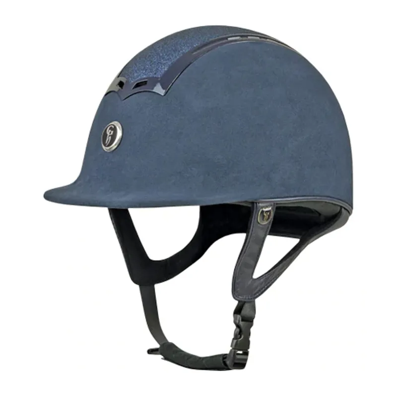 Gatehouse Ciana Riding Hat in Navy Suede/Glitter