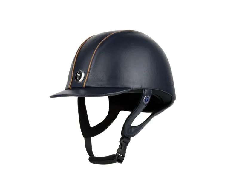 Gatehouse Jeunesse Kids Leather Riding Hat in Blue