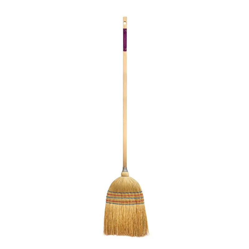 KM Elite Corn Broom in Brown