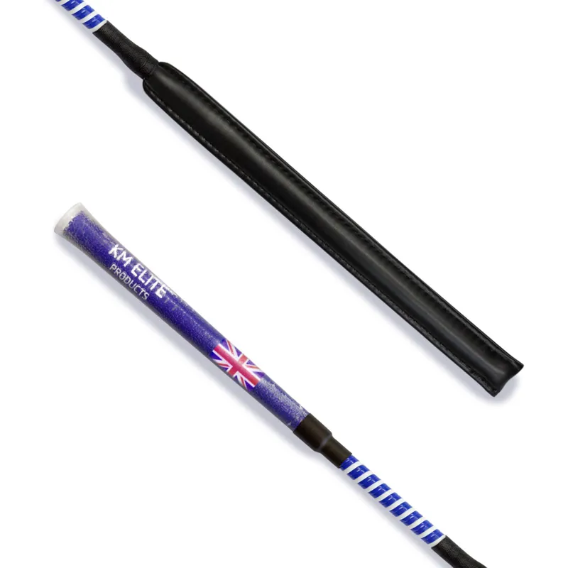 KM Elite Cush Grip Jump Bat Slimline Whip in Blue