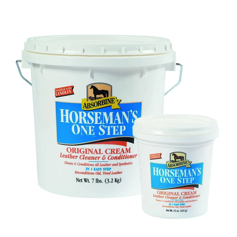 KM Elite Horseman's One Step Leather Cleaner and Conditioner in White