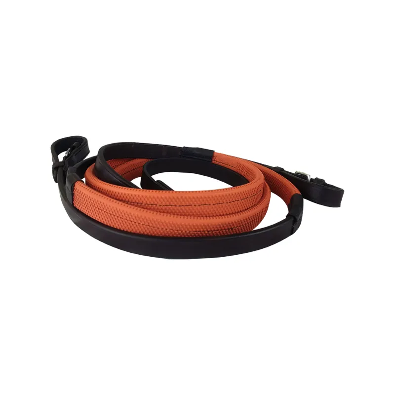 KM Elite Kriss Racing Reins in Orange