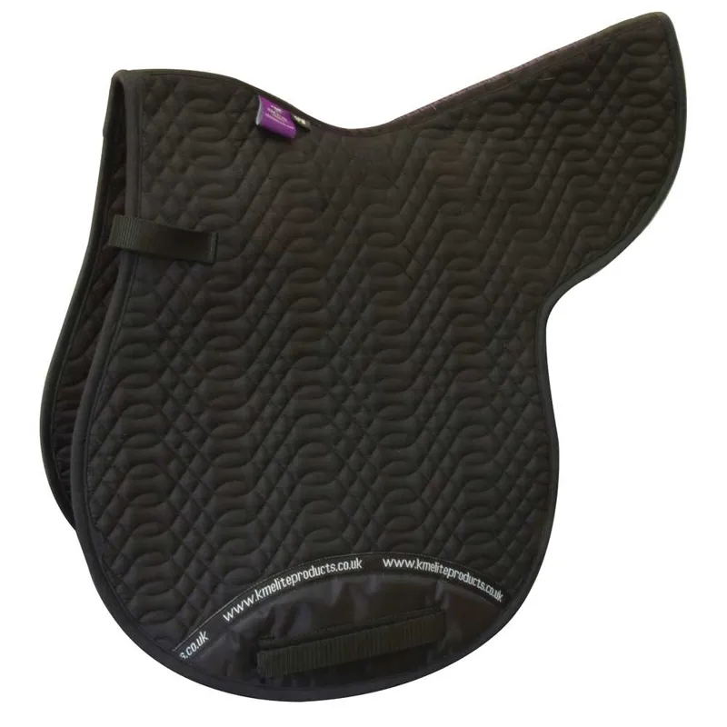 KM Elite Plain Cotton GP Numnah in Black