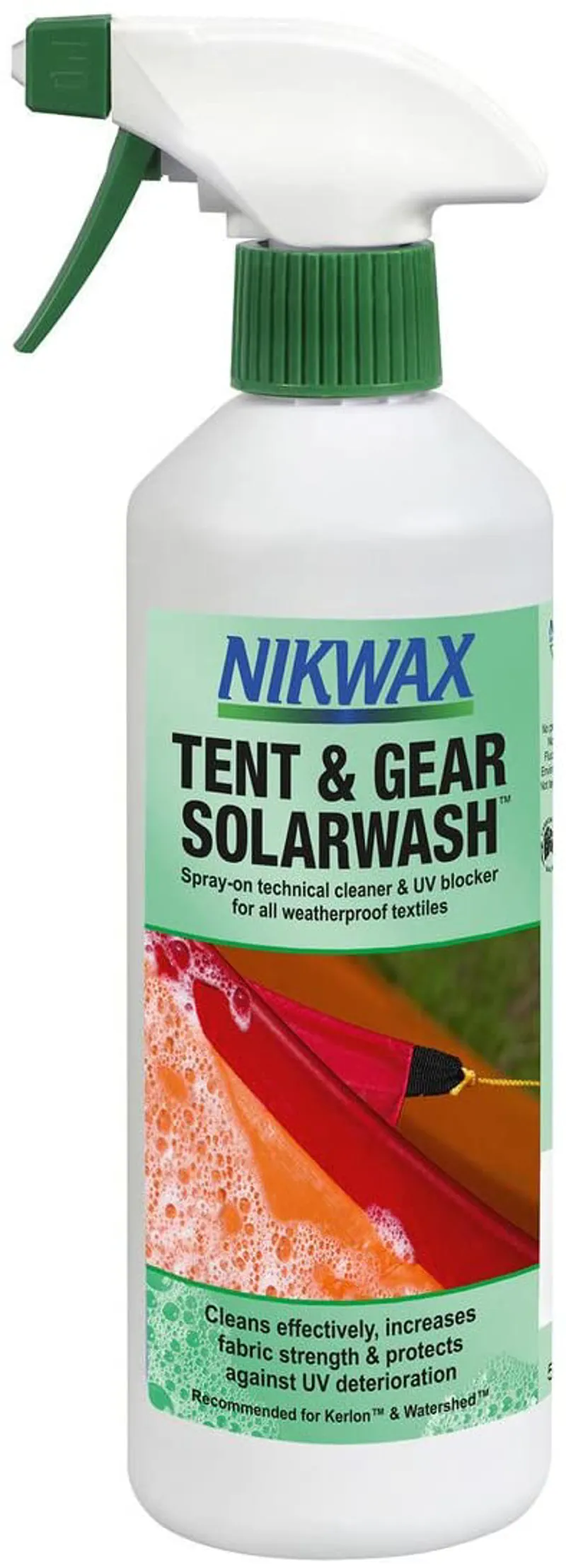 Nikwax 500ml Tent and Gear SolarWash Spray in Green
