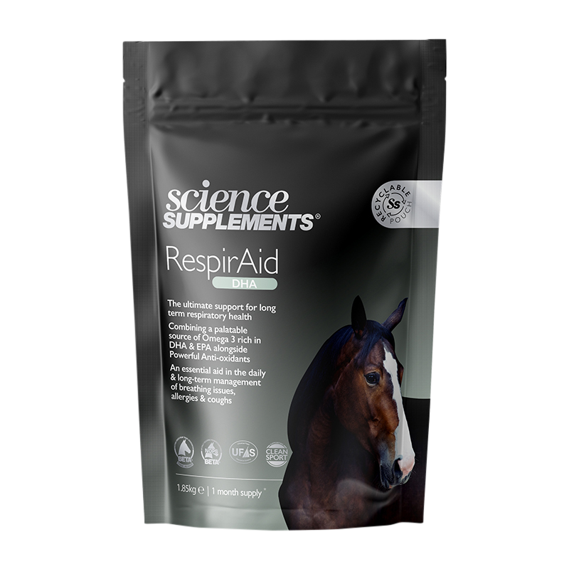 Science Supplements RespirAid DHA 1.85kg Horse Supplement in Black