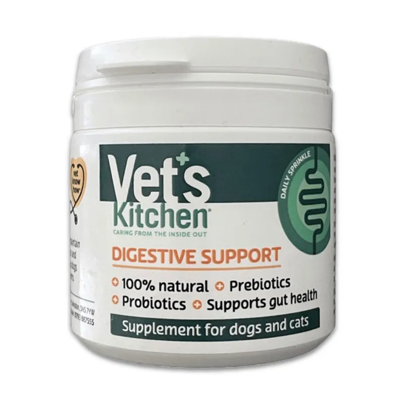 Vet's Kitchen Cats/Dogs Digestive Support 100g Supplement in White