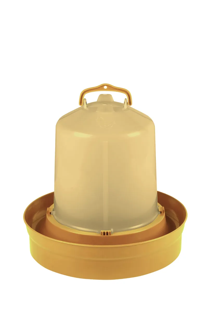 Gaun 8.5 lt Deep Base Drinker For Chickens in Orange