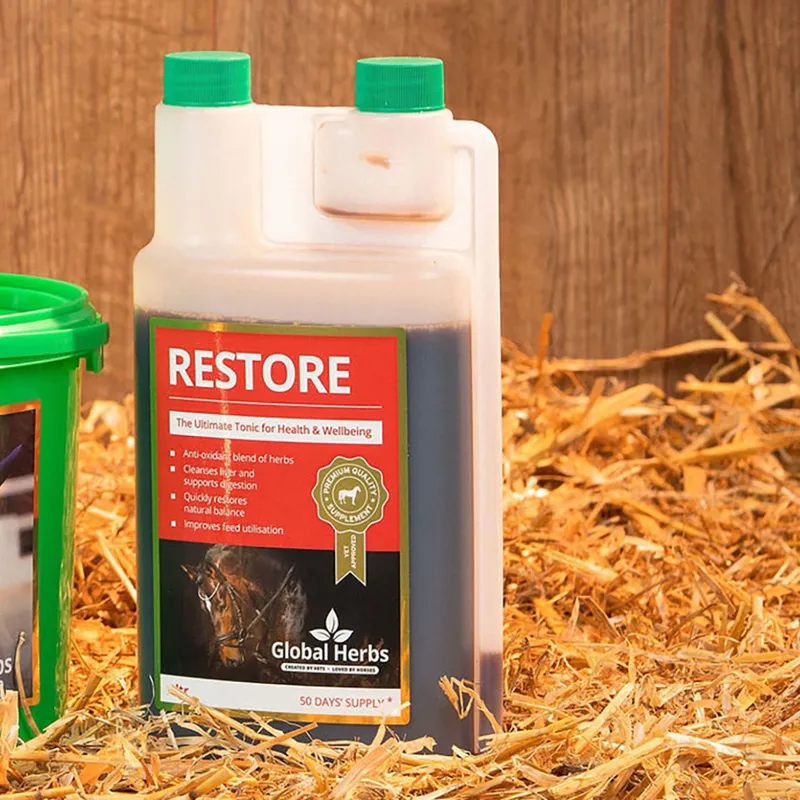 Global Herbs 1lt Restore Liquid in Brown