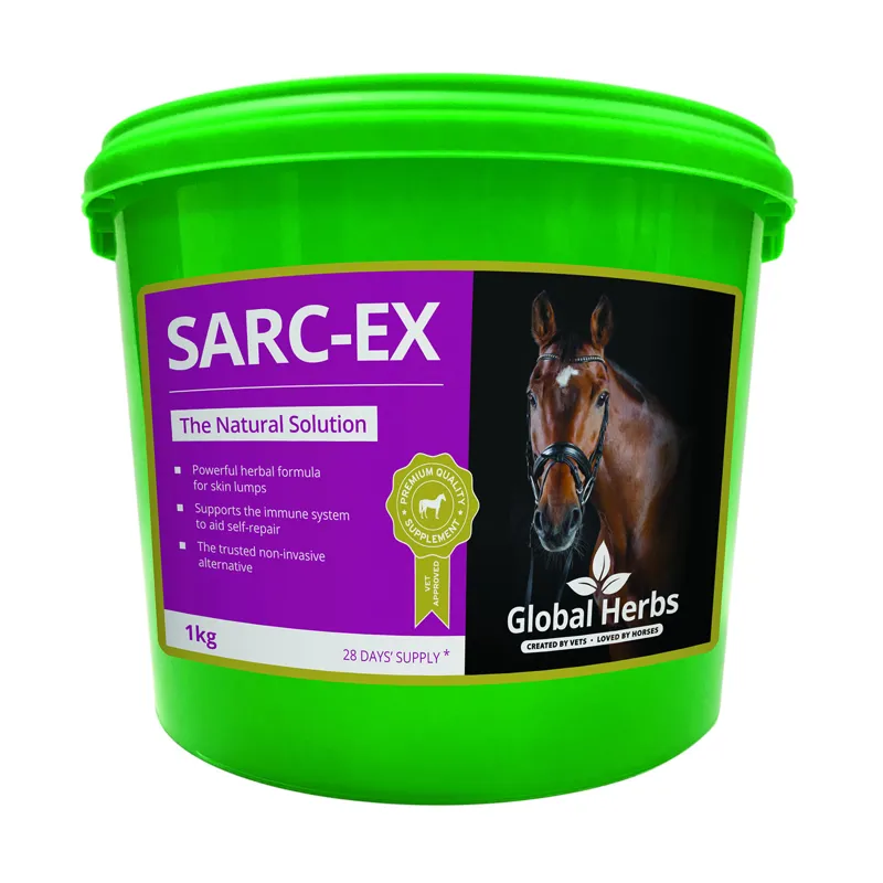 Global Herbs 1kg Sarc-Ex Supplement in Green