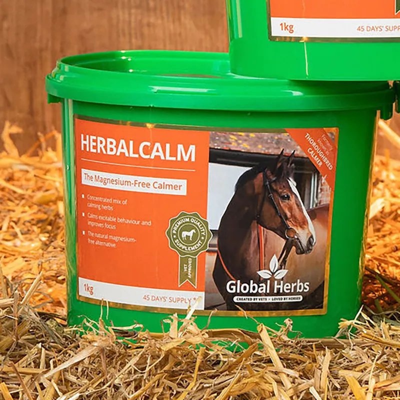 Global Herbs 1kg Thoroughbred Calmer in Orange