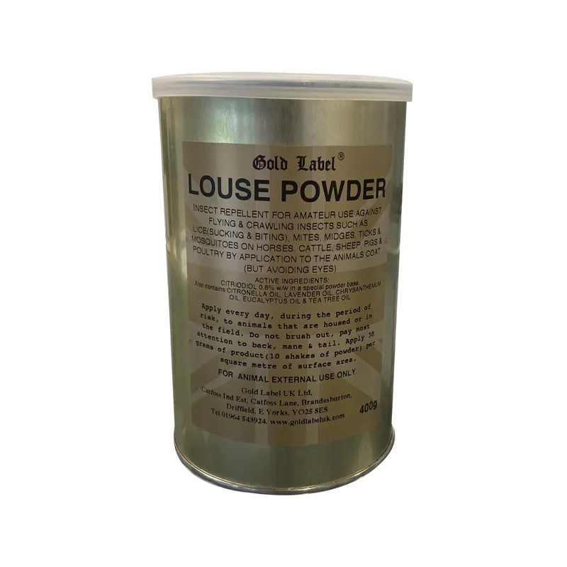 Gold Label 400g Louse Powder in Gold