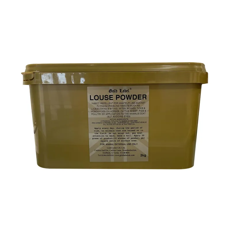 Gold Label 2kg Louse Powder in Gold